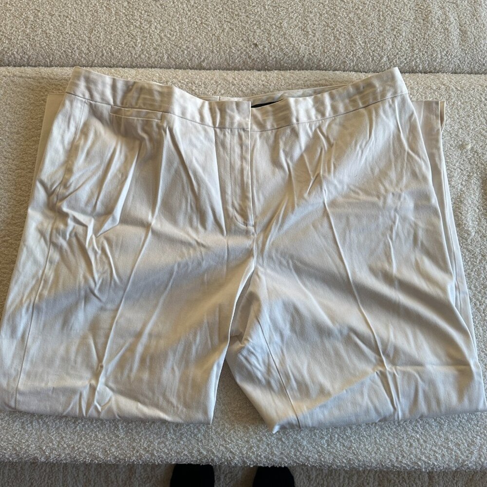 Classiques Entier Women's White Slacks Size 16‎ | Classic Dress Trousers